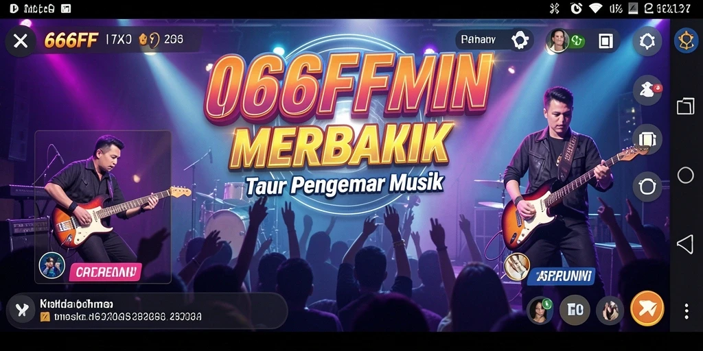 Tampilan gameplay <strong>666FF</strong> yang menyenangkan dengan berbagai lagu.
