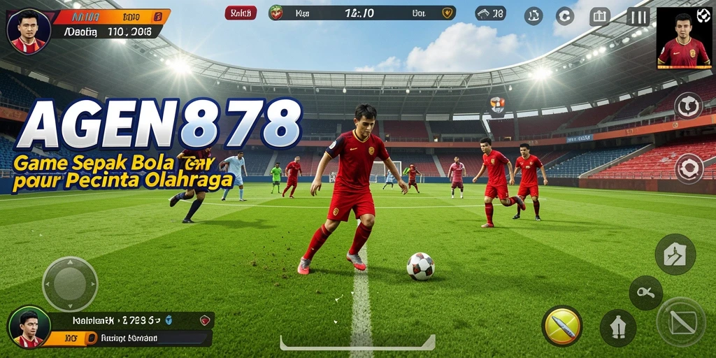 Gameplay AGEN878 yang seru dan kompetitif dalam sepak bola.