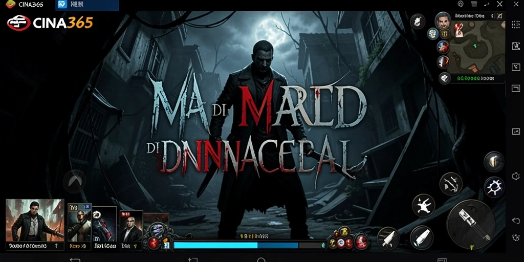 Gameplay CINA365 yang menyeramkan dengan atmosfer horror yang kental.