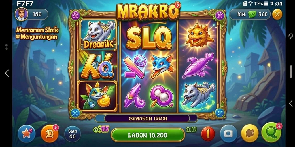 Screenshot utama F7F7 menampilkan gameplay Slot yang seru dan grafis menakjubkan.