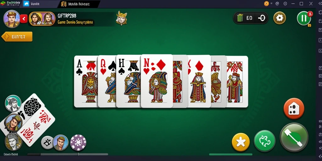 Tampilan gameplay domino yang seru dan interaktif.
