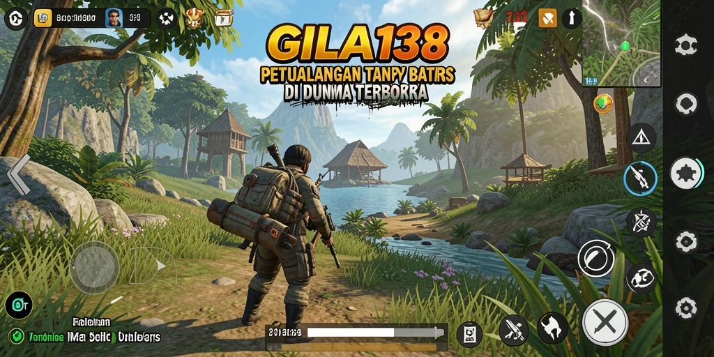Tampilan gameplay GILA138 di dunia terbuka yang luas dan dinamis.