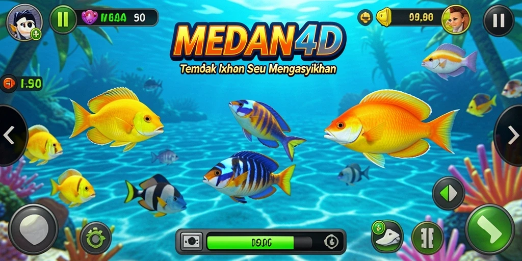 Screenshot gameplay MEDAN4D yang menampilkan aksi menembak ikan yang seru.
