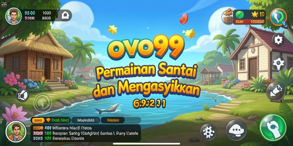 Tampilan utama OVO99 yang menarik dan menggugah selera bermain.