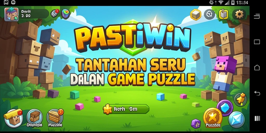 Tampilan gameplay seru dari PASTIWIN saat menyelesaikan teka-teki.