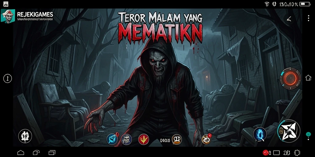 Tampilan gameplay seram di <strong>REJEKIGAMES</strong> yang menarik dan mencekam.