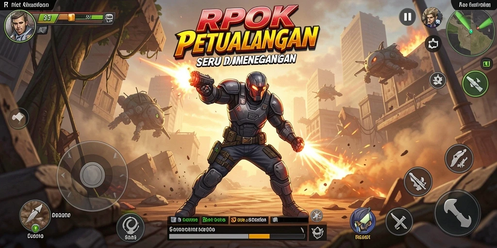 Tampilan gameplay RPOK yang intens dan penuh aksi
