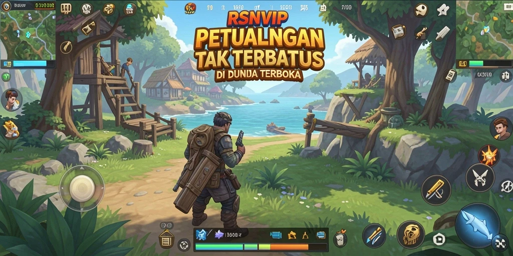 Tampilan screenshot RSNVIP menampilkan dunia Open World yang luas dan menarik.