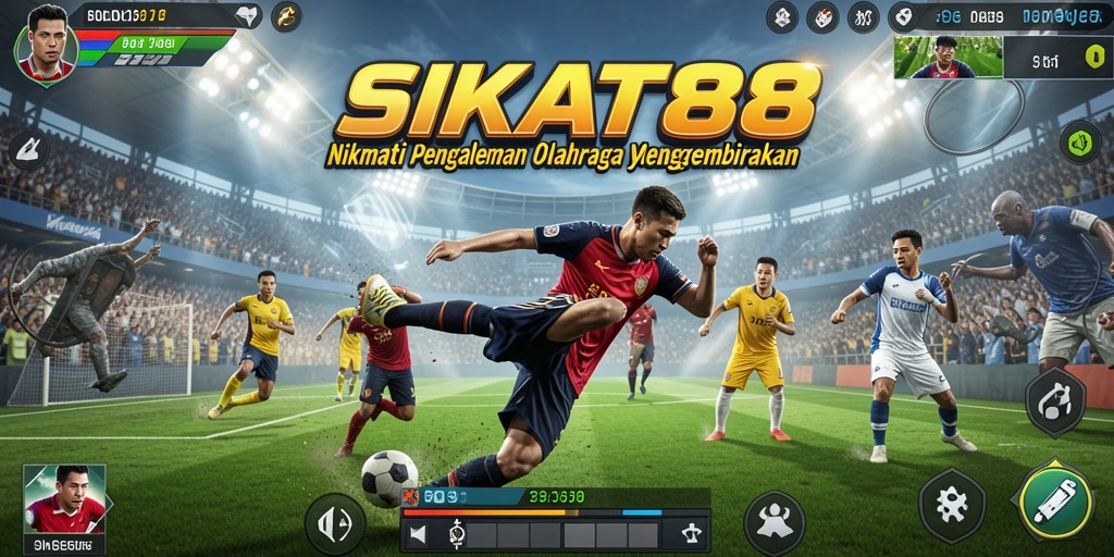 Tangkapan layar SIKAT88 menampilkan gameplay olahraga yang menarik dan dinamis.