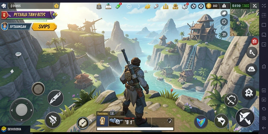 Tampilan gameplay SVIP5 yang memukau dalam dunia terbuka.